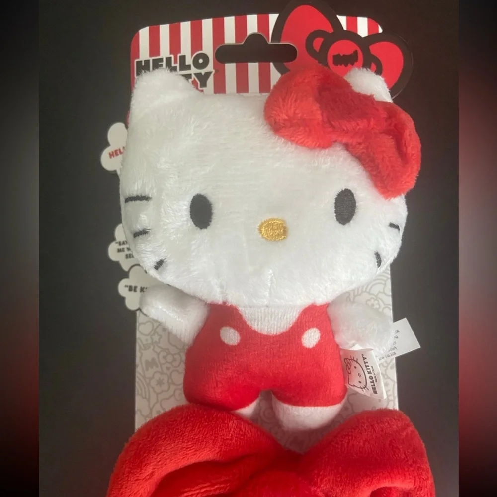 Hello Kitty Sanrio Cat Pet Toys Pack of 2 NIB 2023 Mini Plush Bow